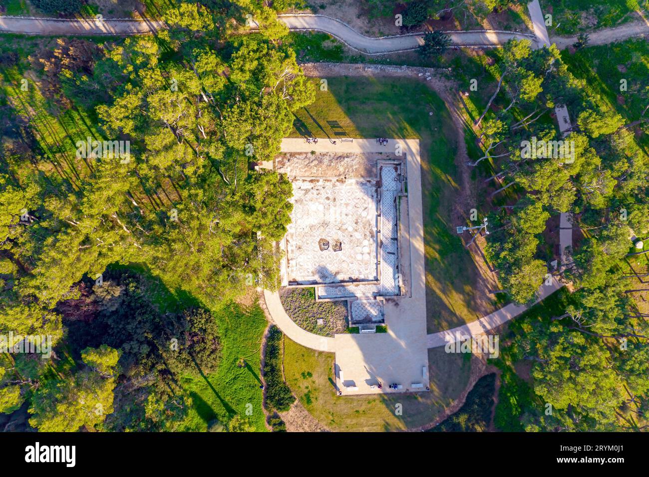 Magnifici mosaici antichi Foto Stock