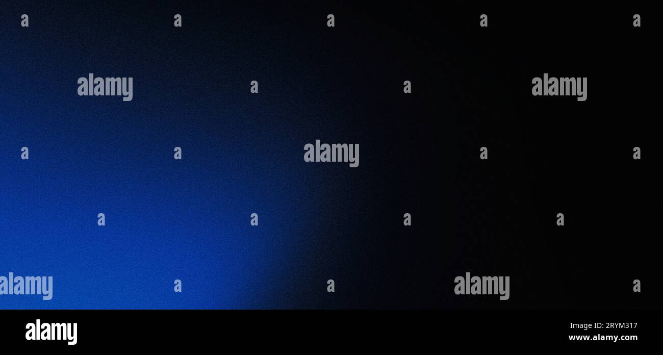 Sfondo a grana blu scuro, intestazione pagina Web banner grande astratta design effetto rumore Foto Stock