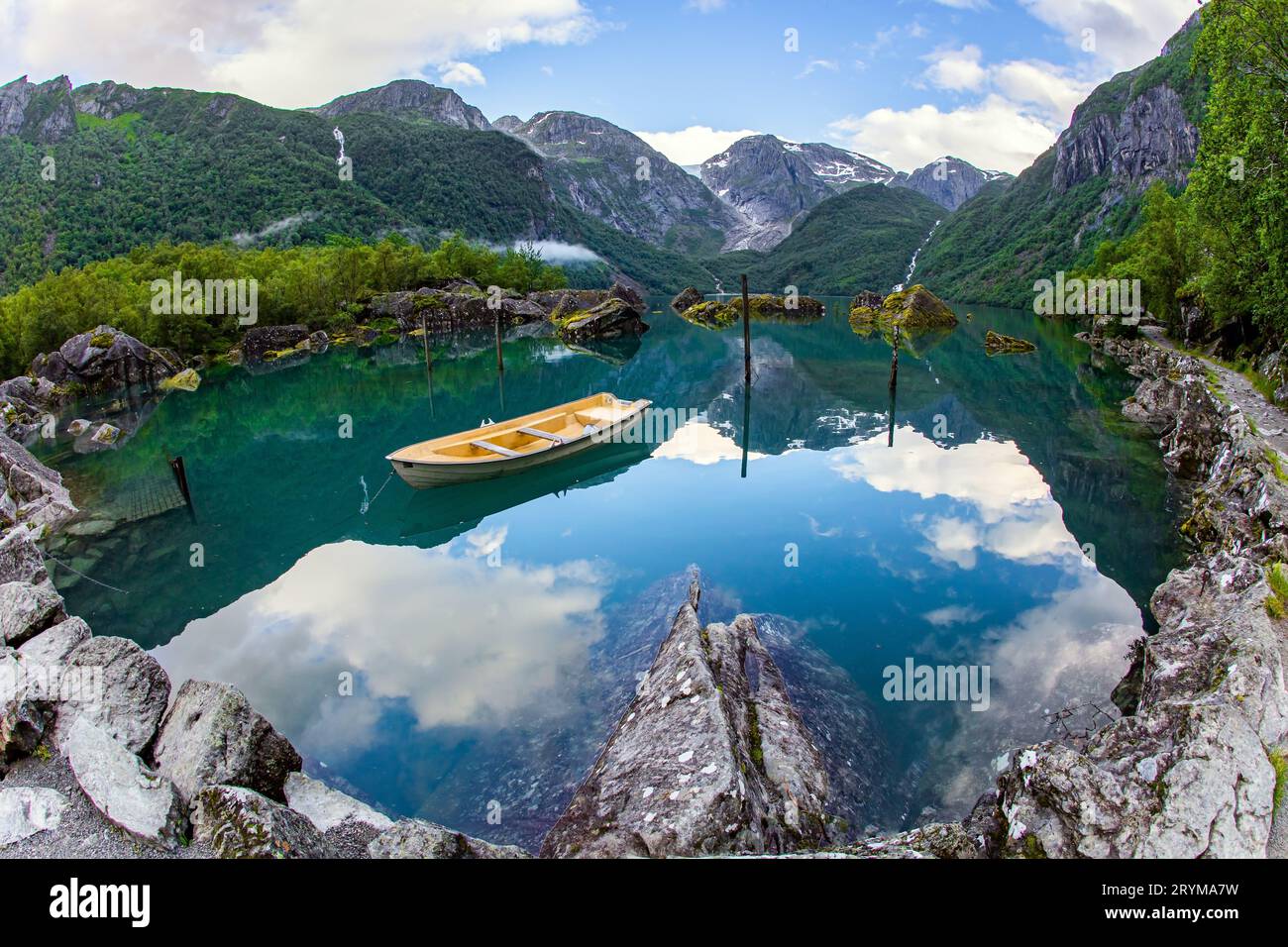 Il lago Bondhuswatnet Foto Stock