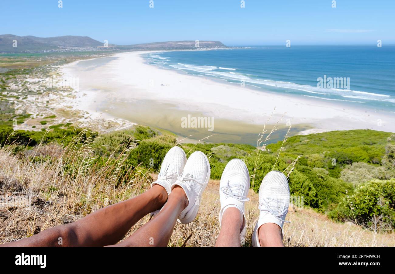 Noordhoek Beach lungo Chapman's Peak Drive, città del Capo, Sudafrica Foto Stock