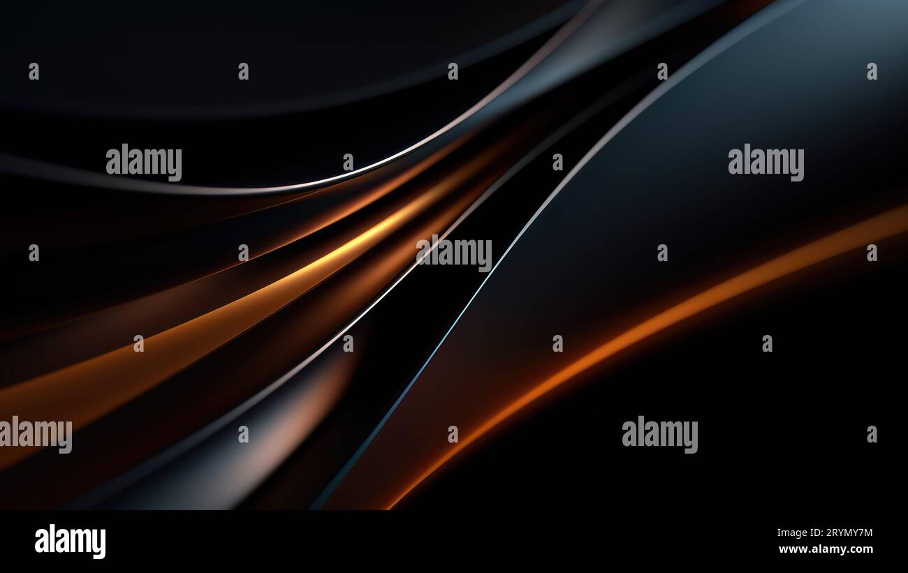 Sfondo scuro astratto 3D. Foto Stock