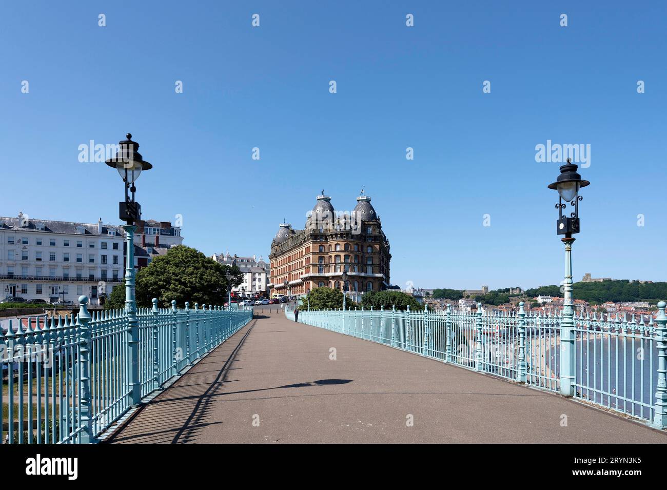 Grand Hotel, Spa Bridge, Scarborough, Inghilterra, Regno Unito Foto Stock