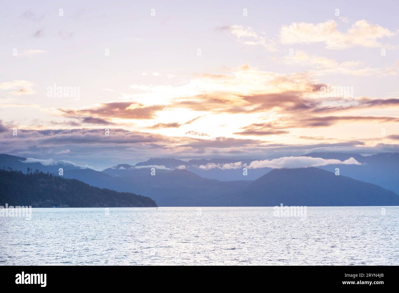 Vista sull'isola di Vancouver Foto Stock