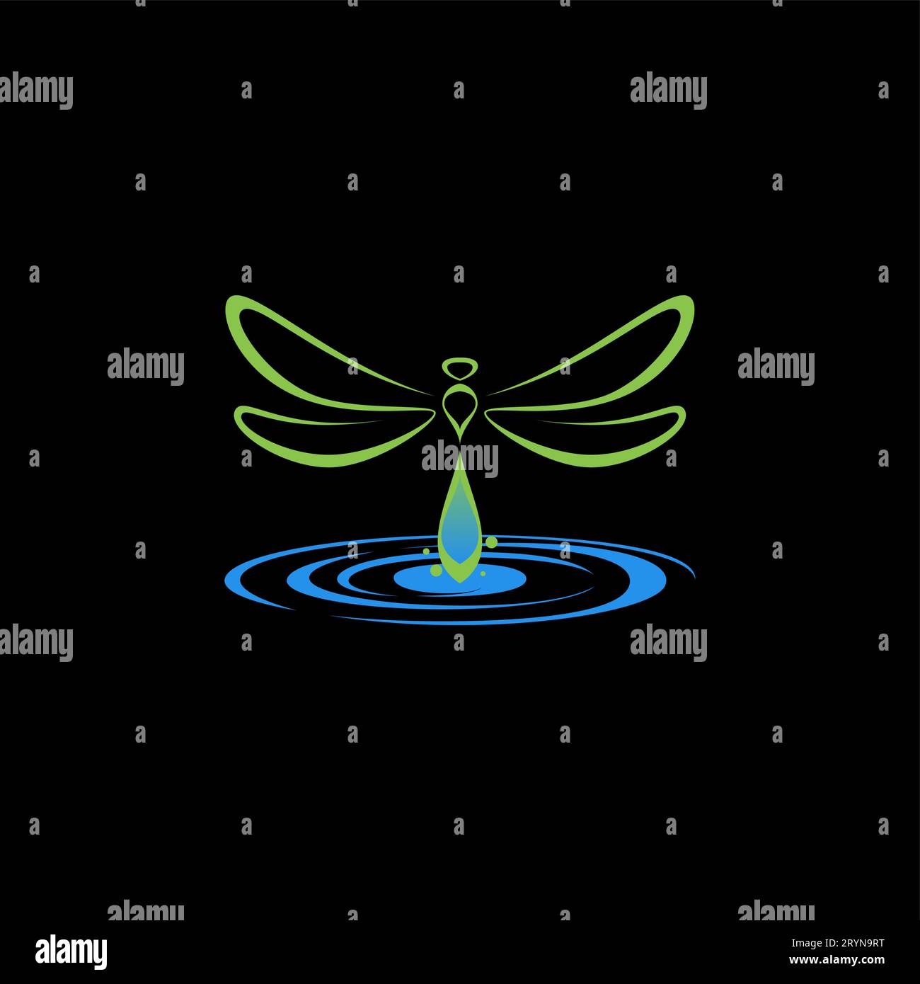 Logo design design grafico astratto creativo firma vettoriale premium originale farfalla d'arte semplice su flaying. Correlato alla fauna del tatuaggio degli insetti animali Illustrazione Vettoriale