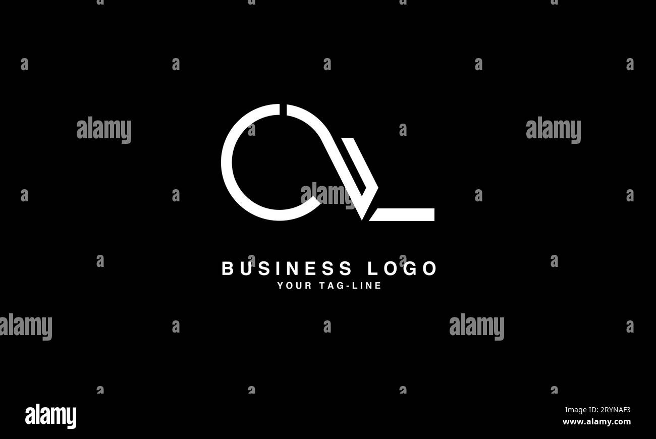 CL, LC, Abstract Letters Logo Monogram Illustrazione Vettoriale