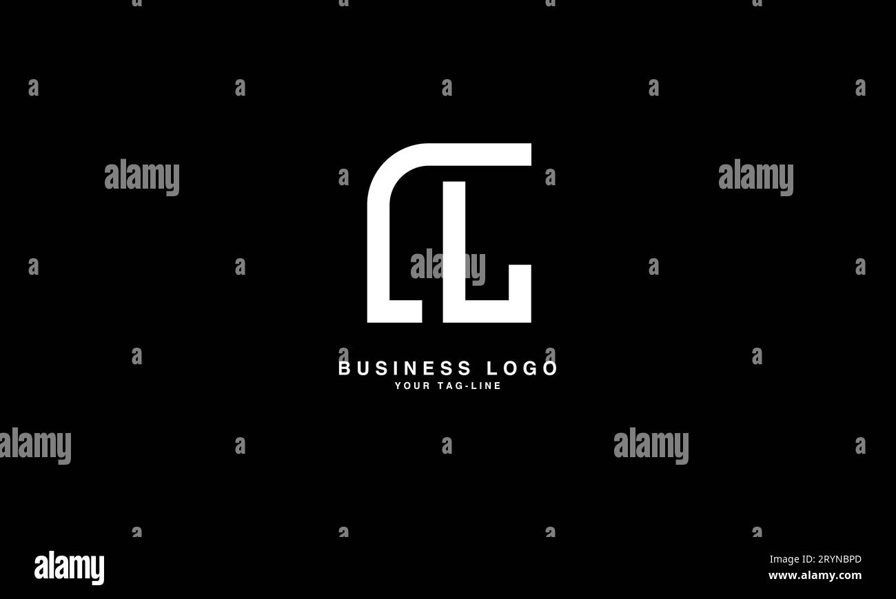 CL, LC, Abstract Letters Logo Monogram Illustrazione Vettoriale