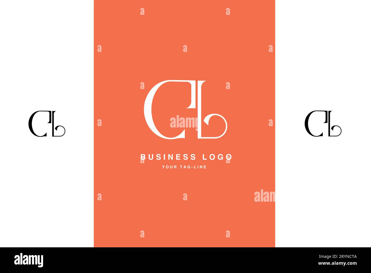 CL, LC, Abstract Letters Logo Monogram Illustrazione Vettoriale