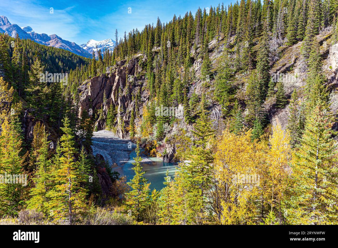 Quartiere di Abraham Lake. Foto Stock