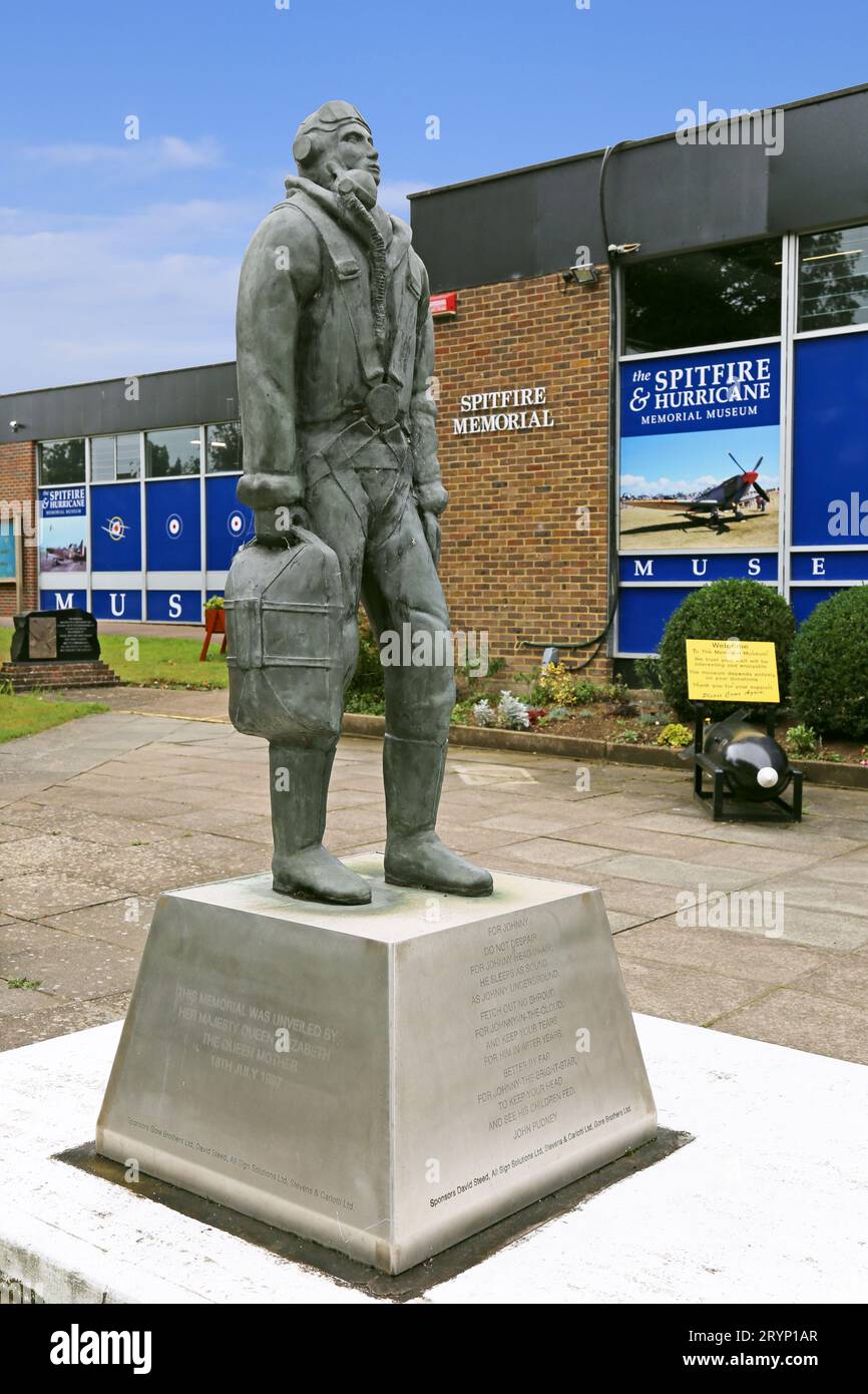 Aircrew Memorial, Spitfire and Hurricane Memorial Museum, Manston, Ramsgate, Kent, Inghilterra, gran Bretagna, Regno Unito, Europa Foto Stock