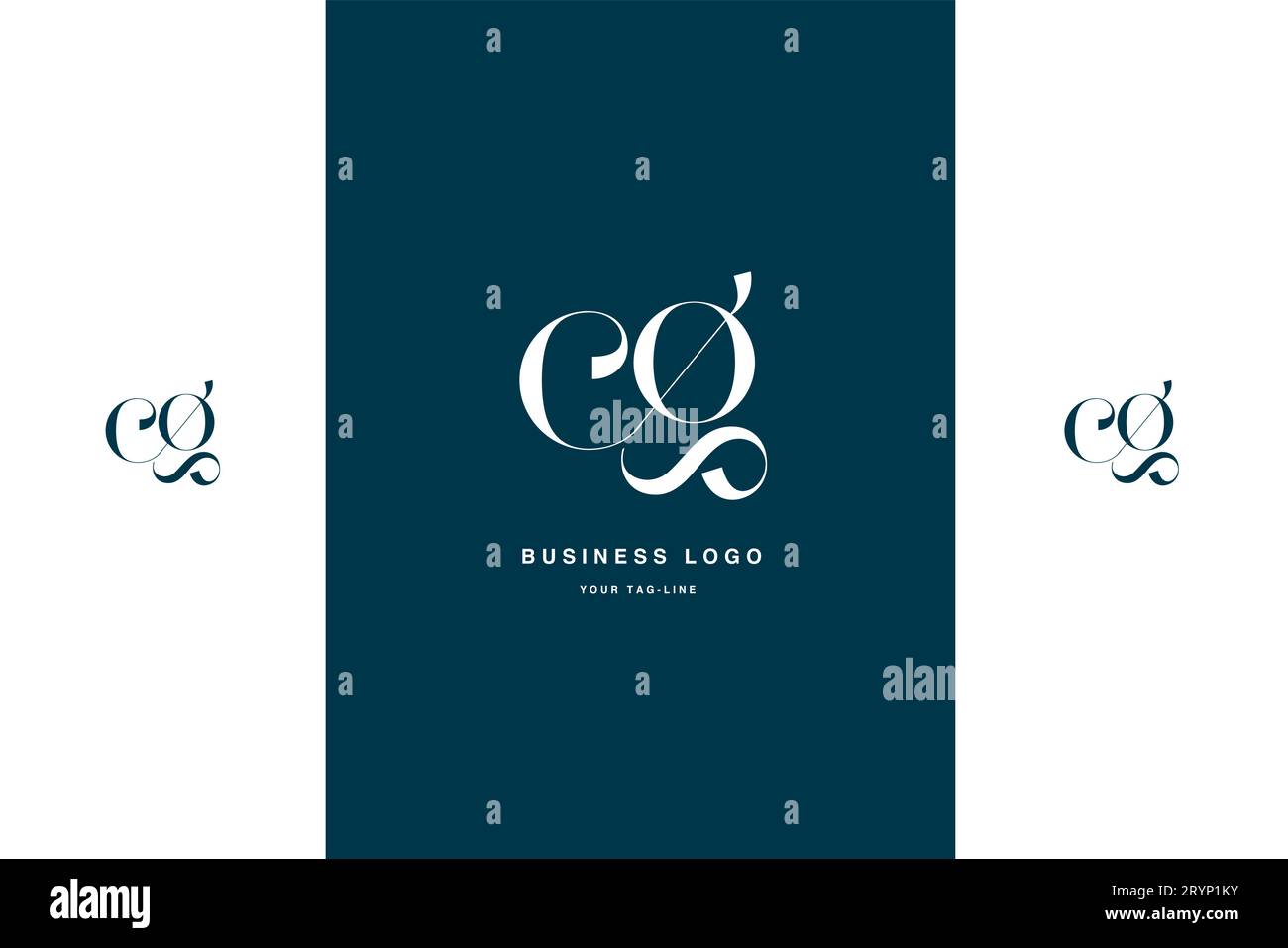 CG, GC, Abstract Letters Logo Monogram Illustrazione Vettoriale