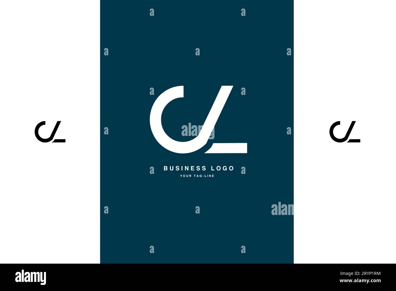 CL, LC, Abstract Letters Logo Monogram Illustrazione Vettoriale