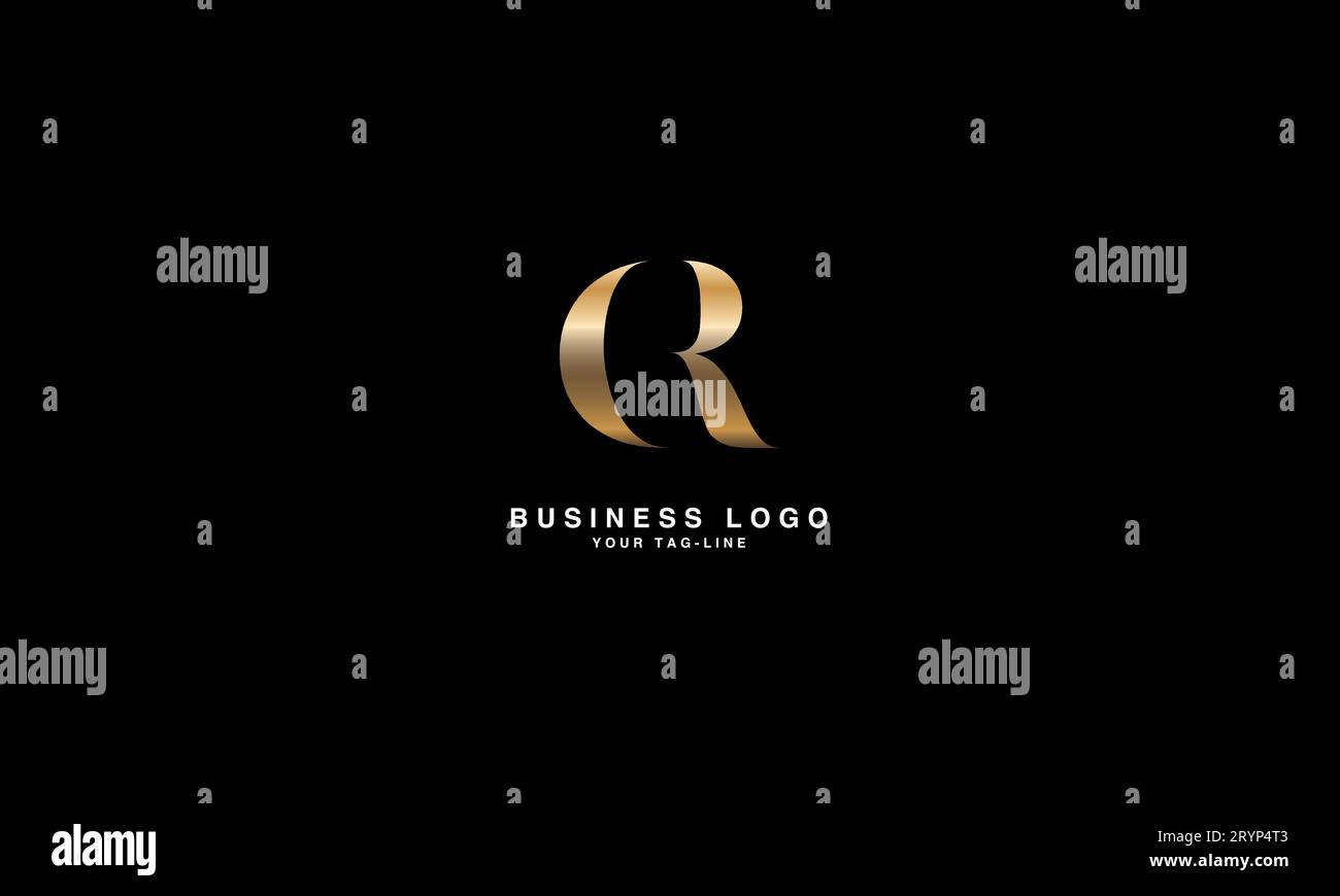 CR, RC, Abstract Letters Logo Monogram Illustrazione Vettoriale