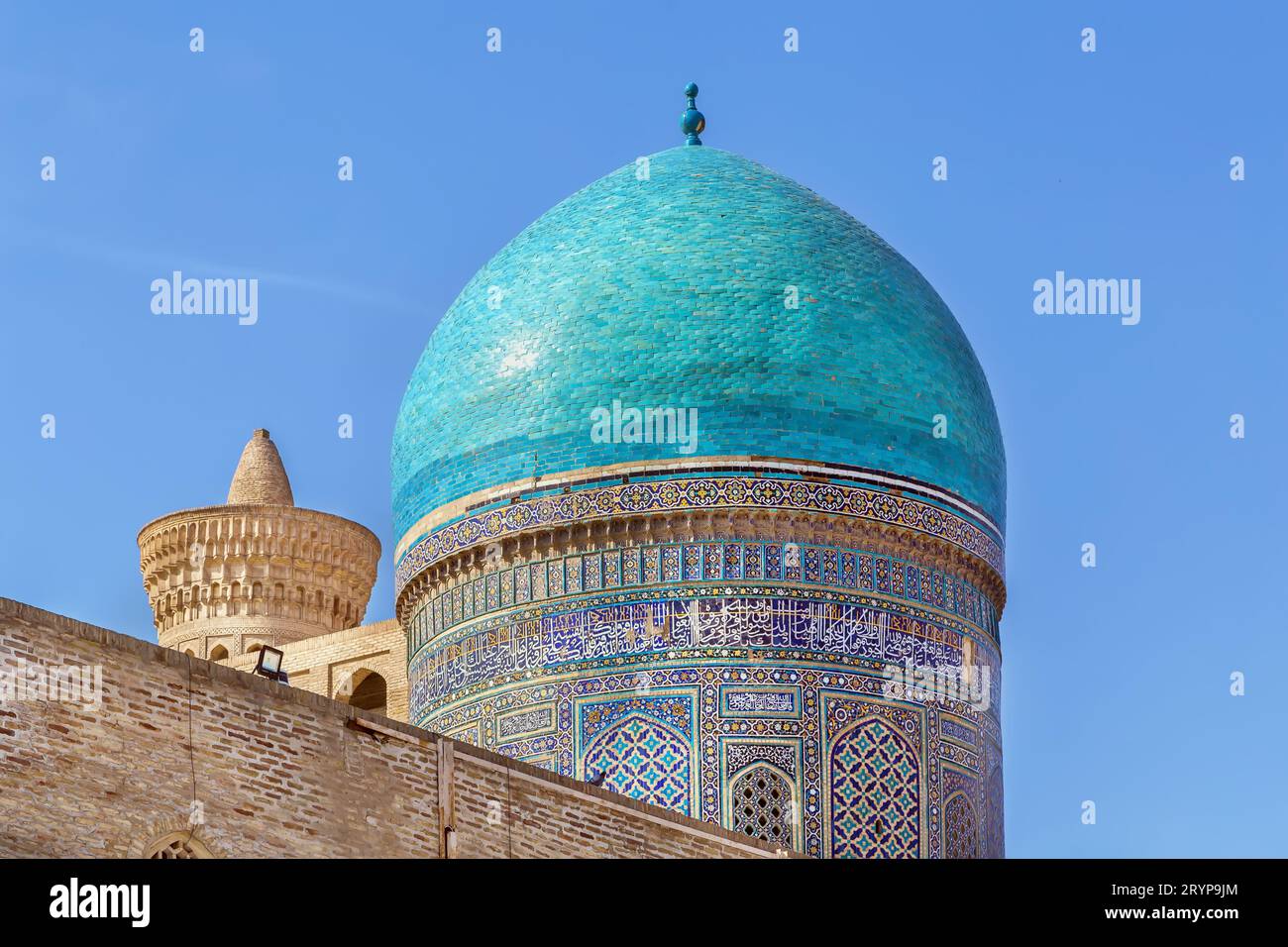 Mir-i-Arab Madrasah, Bukhara, Uzbekistan Foto Stock