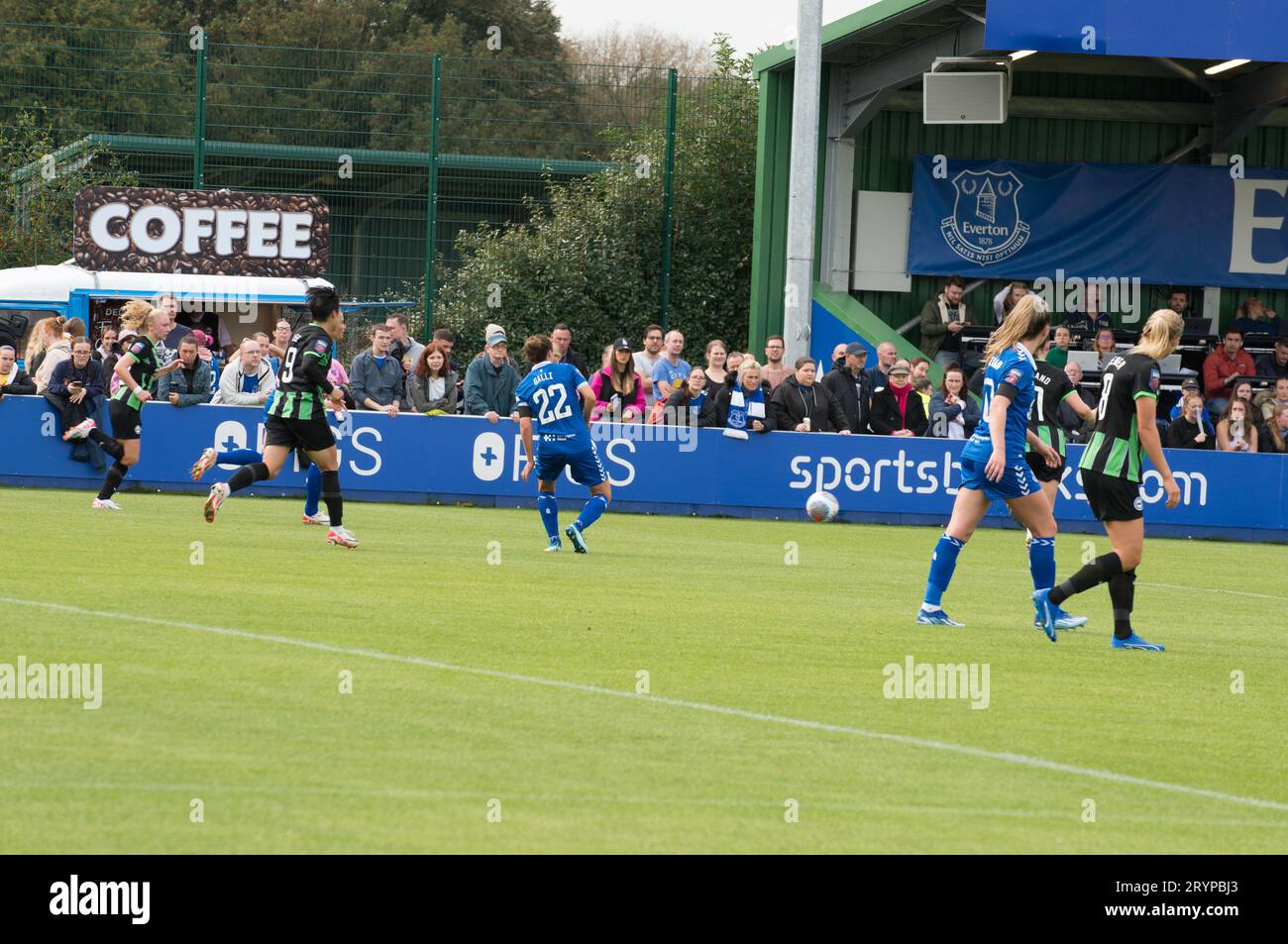 WSL Everton V Brighton & Hove Albion, una partita casalinga dell'Everton. Una vittoria per Brighton 2-1. Walton Park Stadium (Terry Scott/SPP) credito: SPP Sport Press Photo. /Alamy Live News Foto Stock