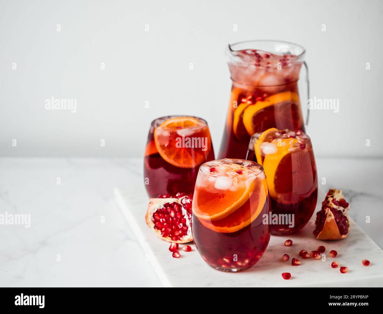 Bevanda fredda di sangria Foto Stock
