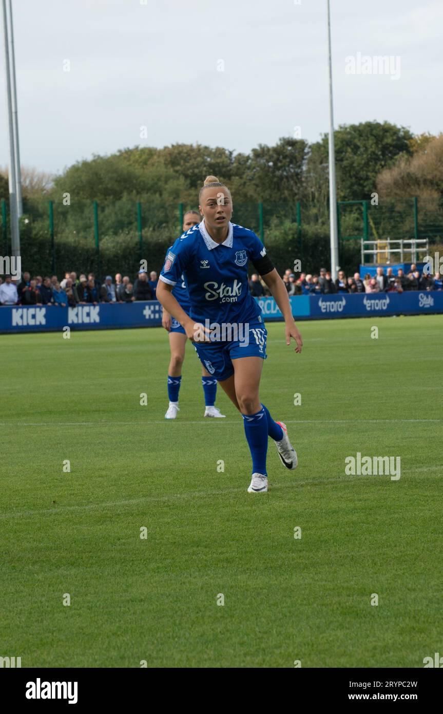 WSL Everton V Brighton & Hove Albion, una partita casalinga dell'Everton. Una vittoria per Brighton 2-1. Walton Park Stadium (Terry Scott/SPP) credito: SPP Sport Press Photo. /Alamy Live News Foto Stock