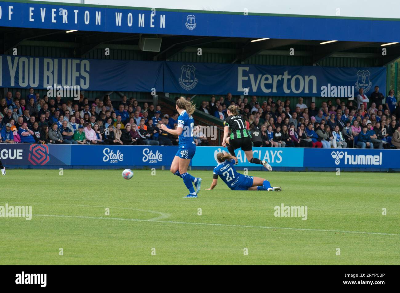 WSL Everton V Brighton & Hove Albion, una partita casalinga dell'Everton. Una vittoria per Brighton 2-1. Walton Park Stadium (Terry Scott/SPP) credito: SPP Sport Press Photo. /Alamy Live News Foto Stock