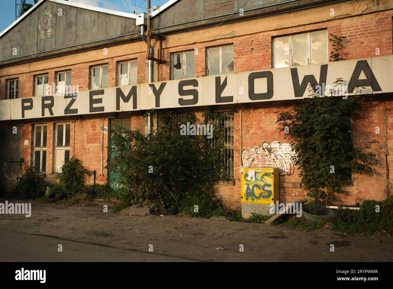 Scena al cantiere di Danzica, in Polonia Foto Stock