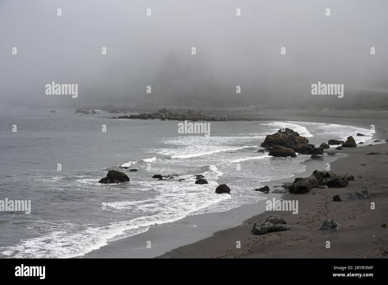 Costa della California, nota anche come costa della California e Golden Coast. Regioni costiere dello stato della California Foto Stock