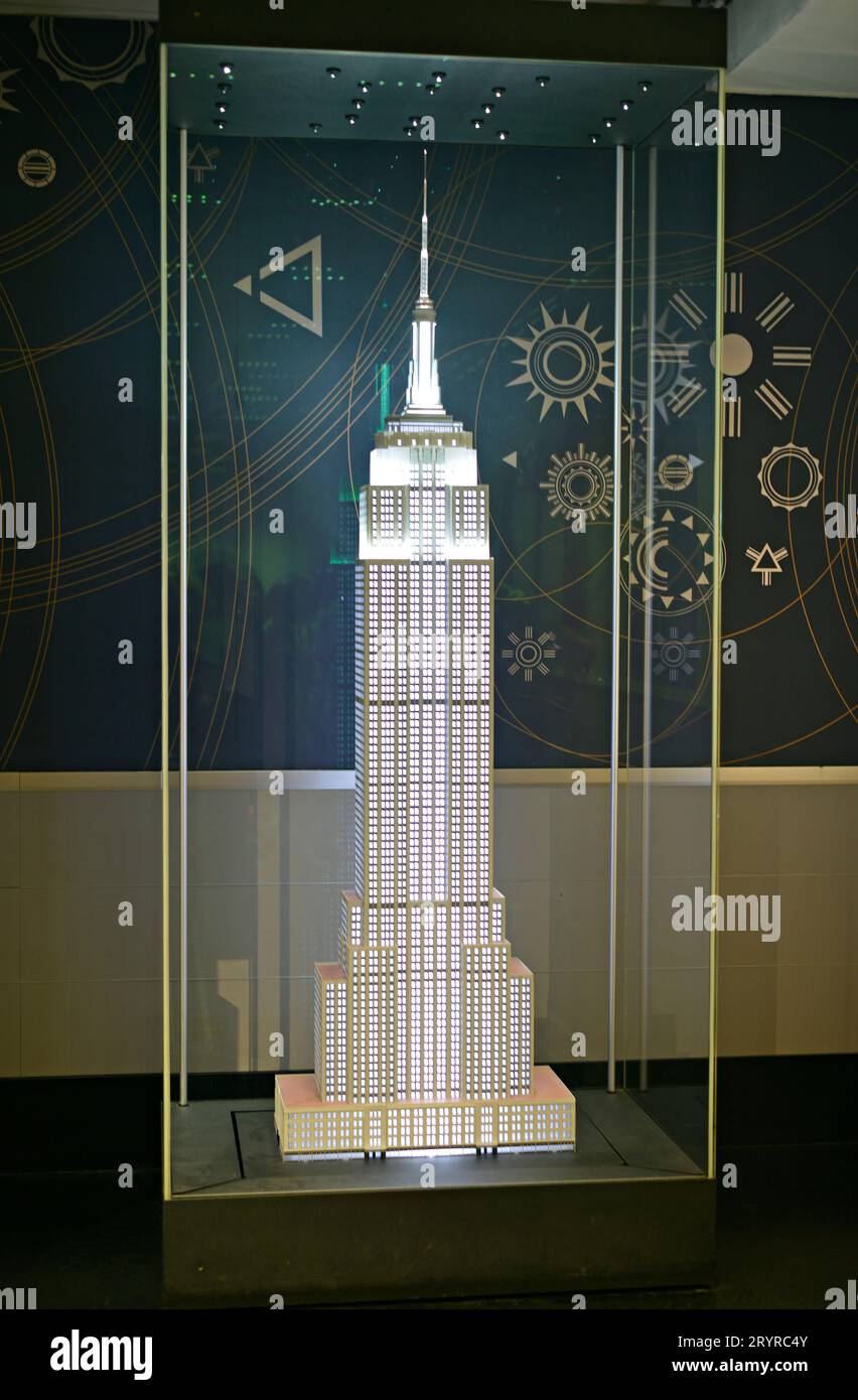 L'Empire State Building, Midtown Manhattan, New York, USA Foto Stock