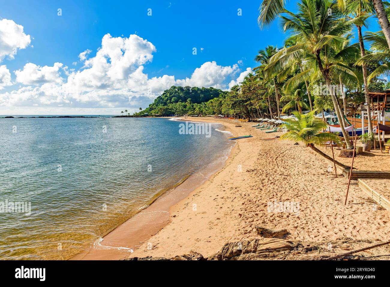 Spiaggia di Concha nell'area urbana di Itacare, sulla costa di Bahia Foto Stock
