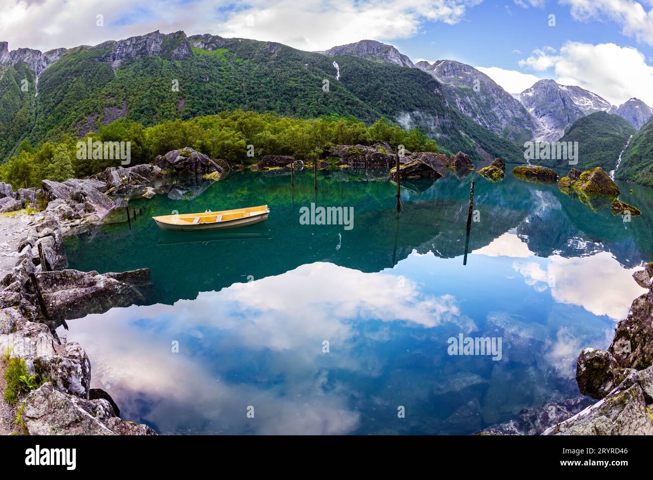 Pittoresca piccola imbarcazione Foto Stock