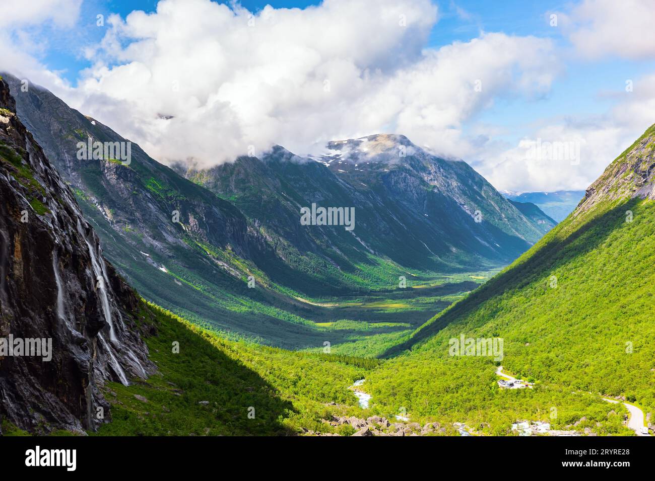 Le montagne della Norvegia Foto Stock