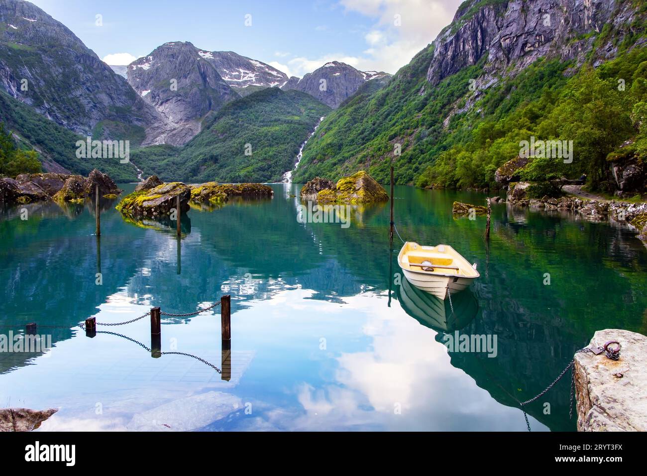 Il lago Bondhuswatnet Foto Stock