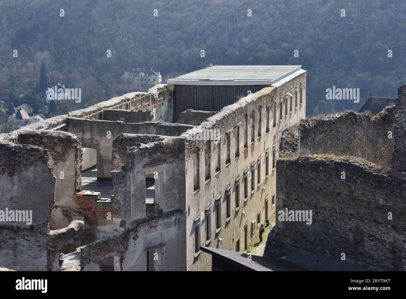 Castle Ruin Gars am Kamp, Austria Foto Stock