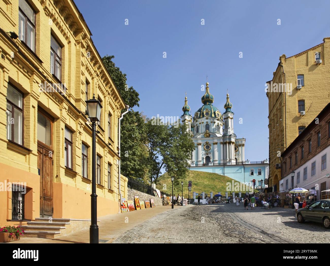 Discesa Andriyivskyy a Kiev. L'Ucraina Foto Stock