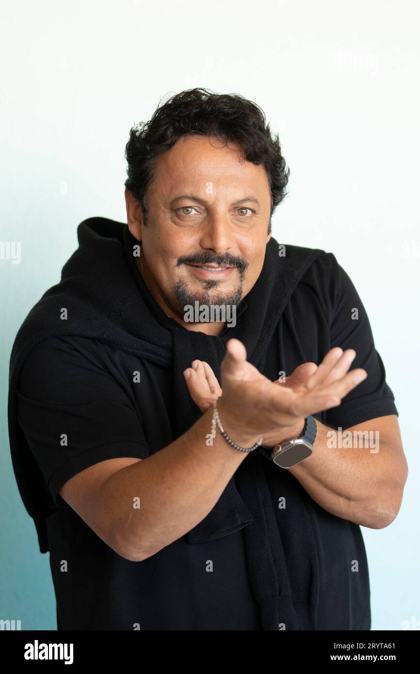 Roma, Italia, 02 ottobre 2023 - Enrico Brignano partecipa alla photocall per il film "Volevo un figlio maschio" all'Hotel le Meridien Visconti di Roma. Crediti: Luigi de Pompeis/ Alamy Live News Foto Stock