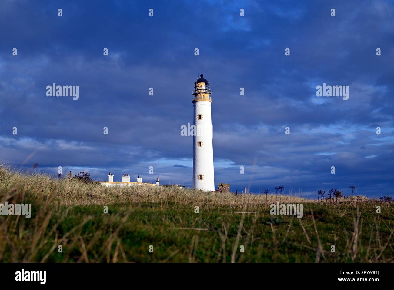 Fienile Ness Lighthouse, Lothian est Foto Stock