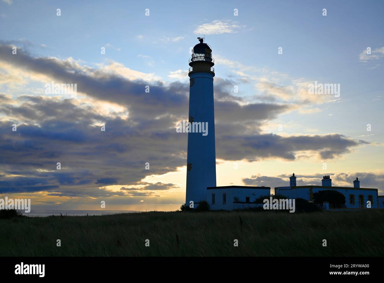 Fienile Ness Lighthouse, Lothian est Foto Stock