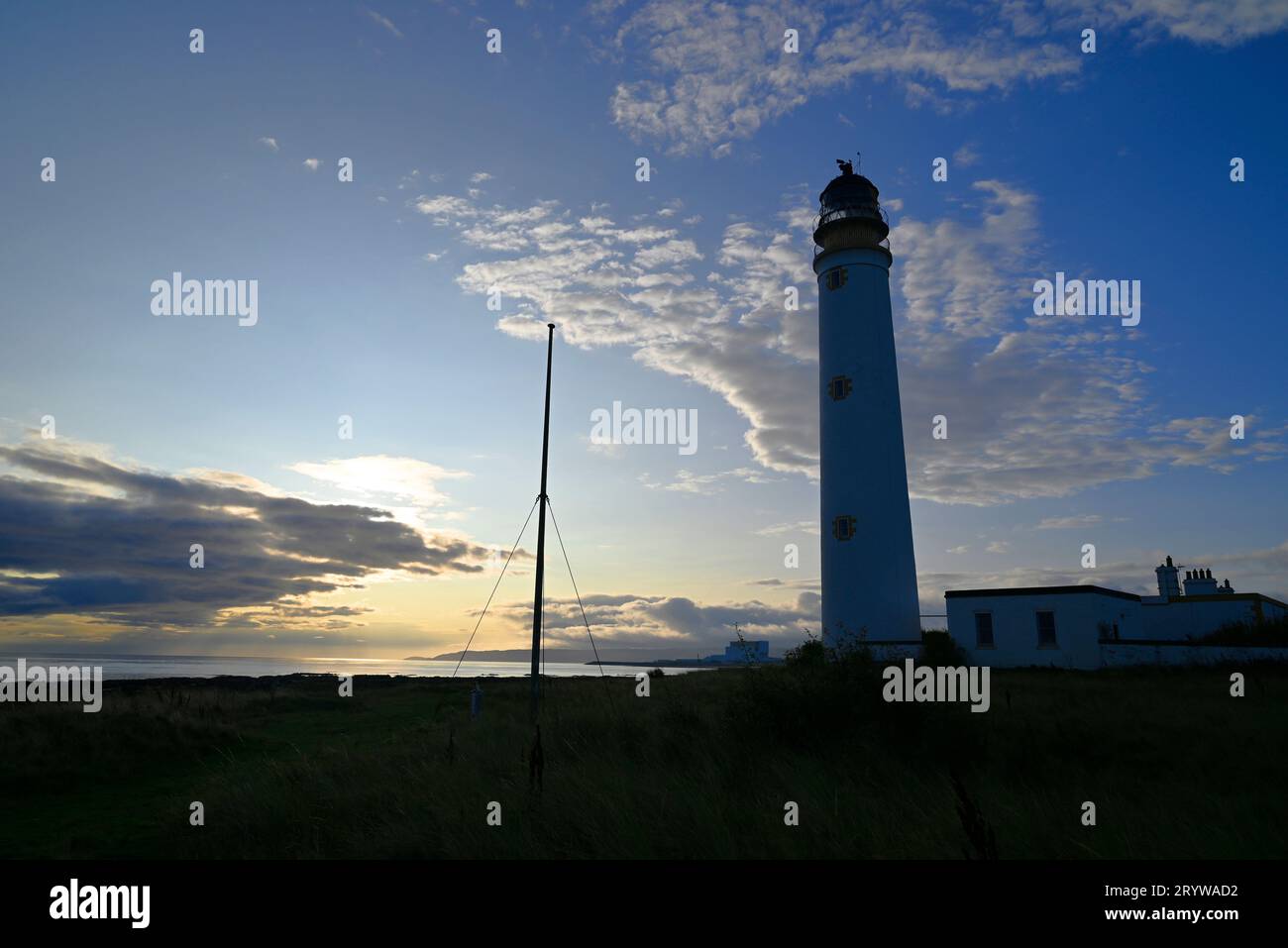 Fienile Ness Lighthouse, Lothian est Foto Stock