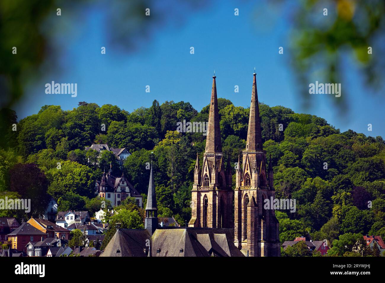 La Chiesa Elisabetta a Marburg an der Lahn, Assia, Germania, Europa Foto Stock