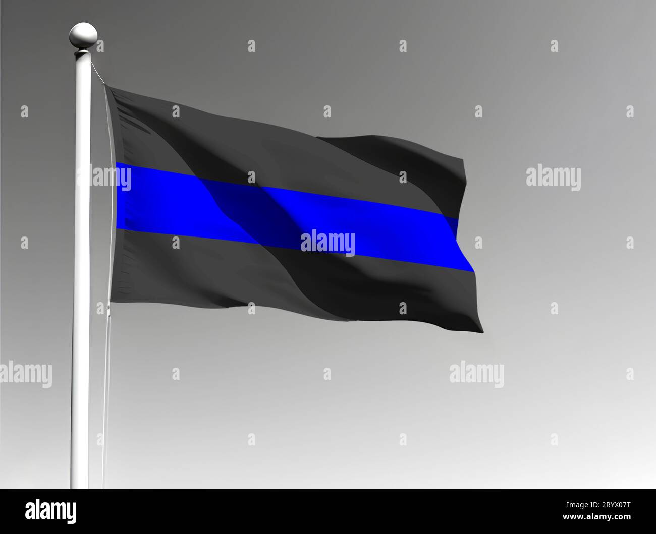 Bandiera Della Polizia Americana Simbolo Delle Forze Dell'ordine Con Bandiera - Foto stock di © borkus #237162460