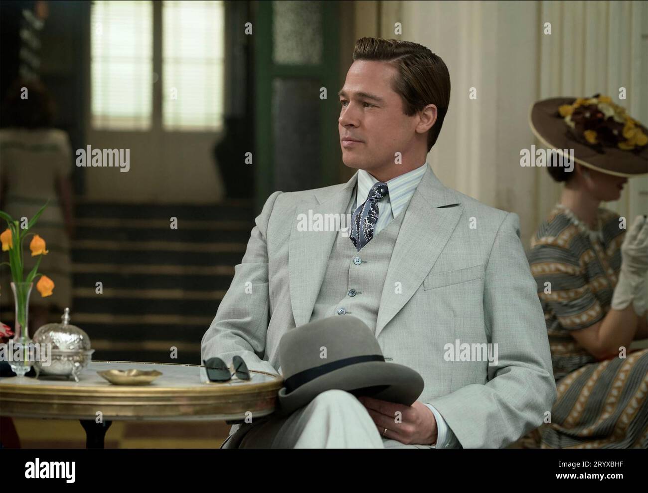 ALLIED 2016 Paramount Pictures film con Brad Pitt Foto Stock