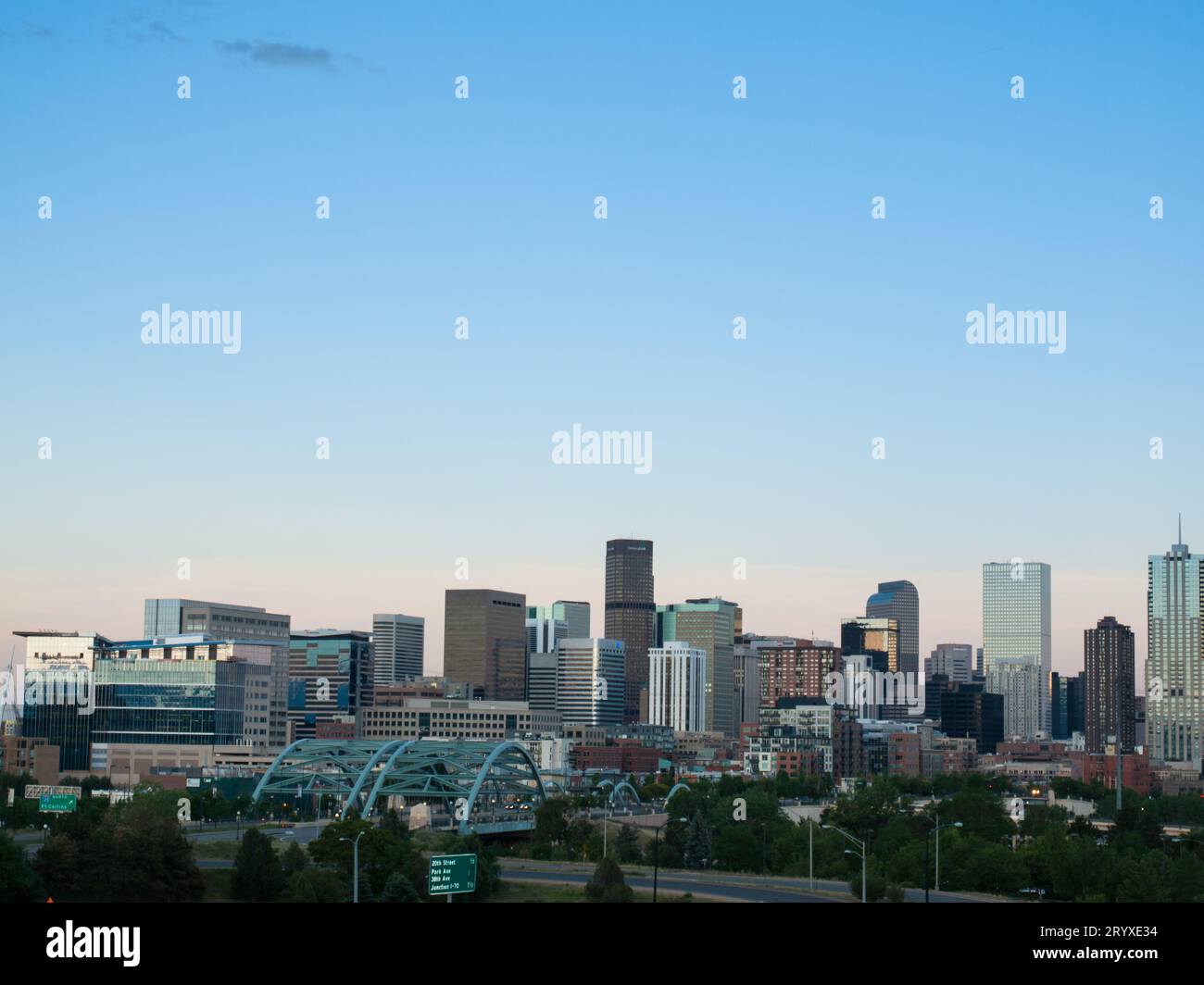 Mile High City di Denver Foto Stock