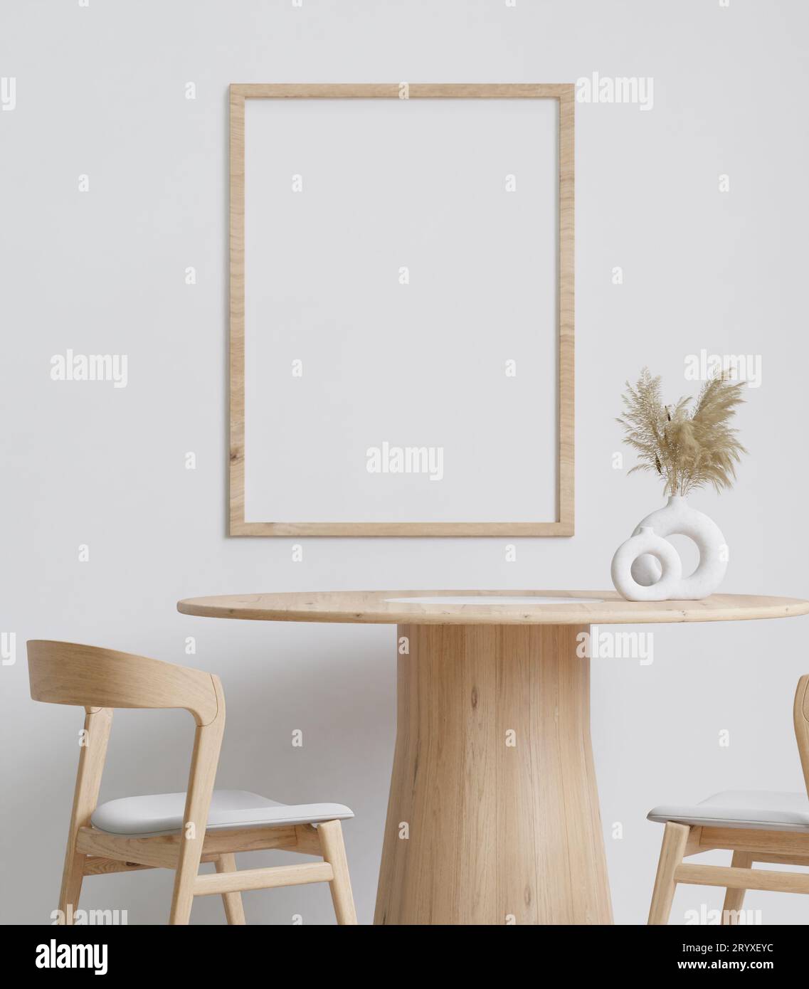 La sala da pranzo e cucina Foto Stock