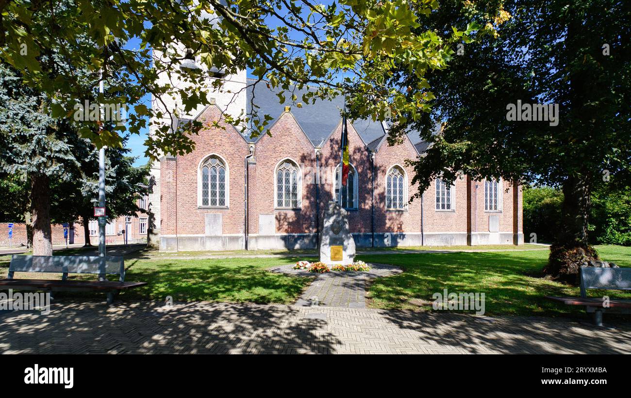 Wespelaar, Belgio - 24 settembre 2023. chiesa di Sant'Uberto e Santa Lucia, foto di alta qualità Foto Stock