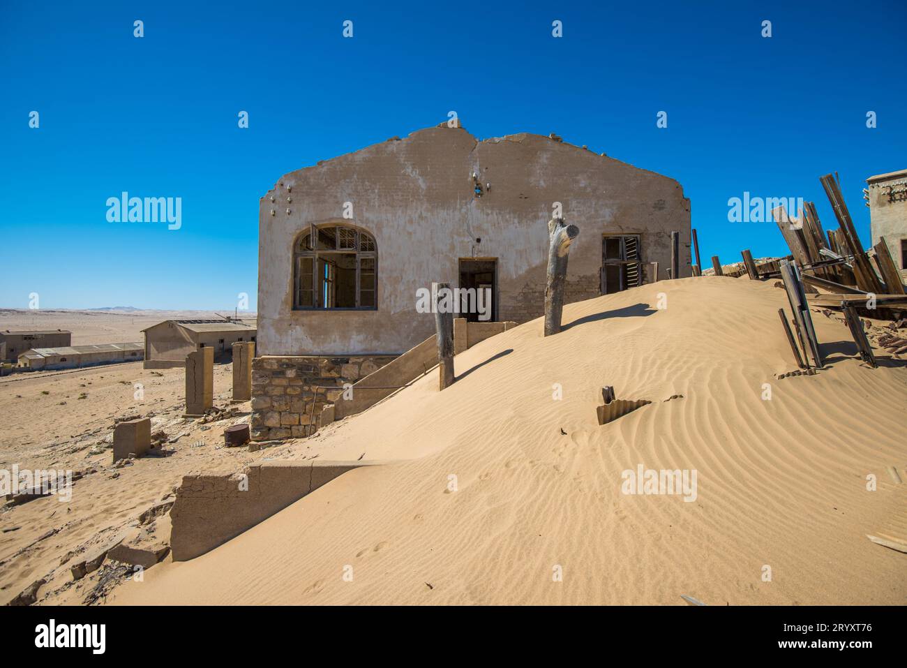 Abbandonata la città fantasma di Kolmanskop in Namibia Foto Stock