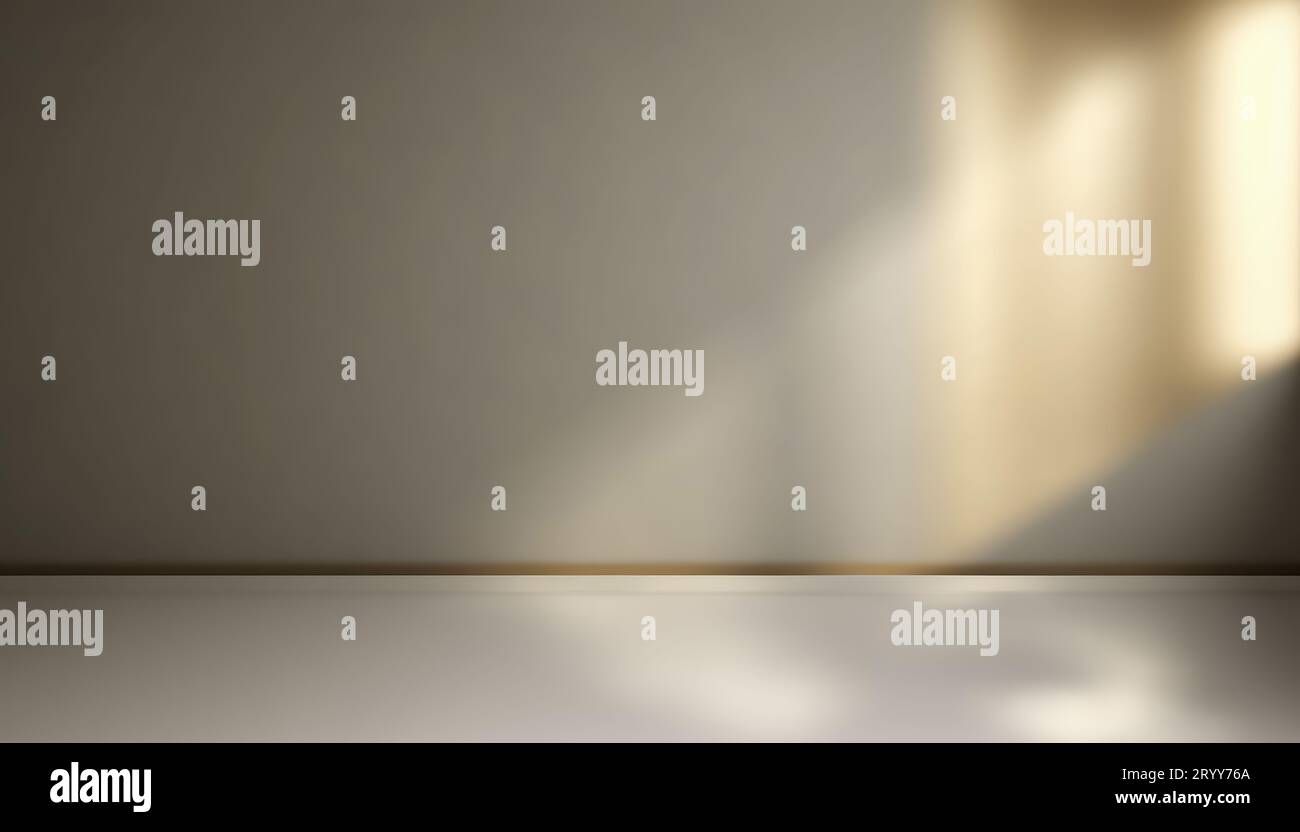 Sfondo interno astratto 3D semplice Foto Stock