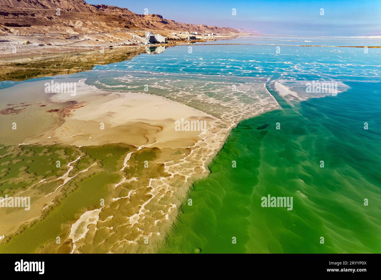 La magia del Mar morto. Israele Foto Stock