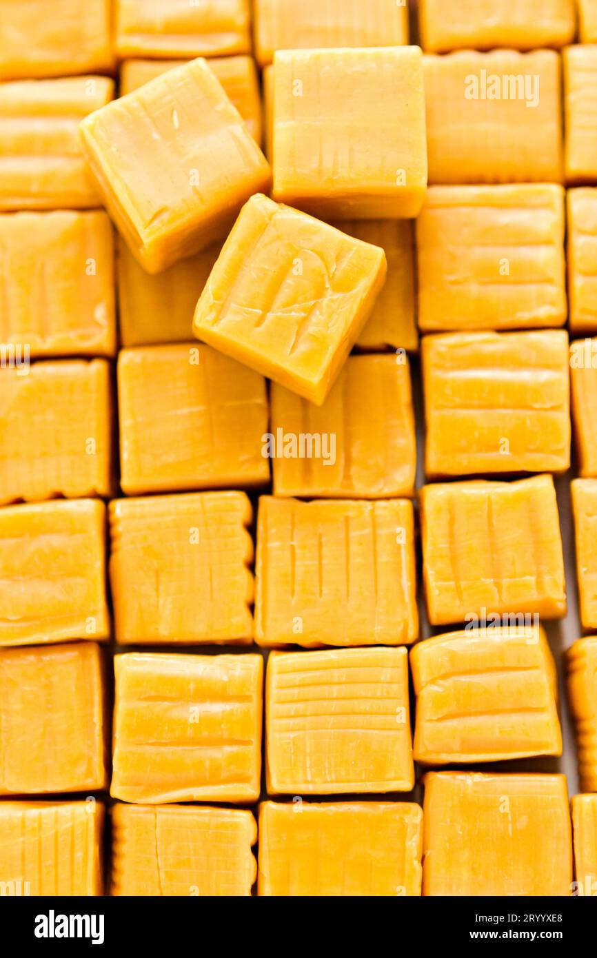 Caramelle al caramello Foto Stock