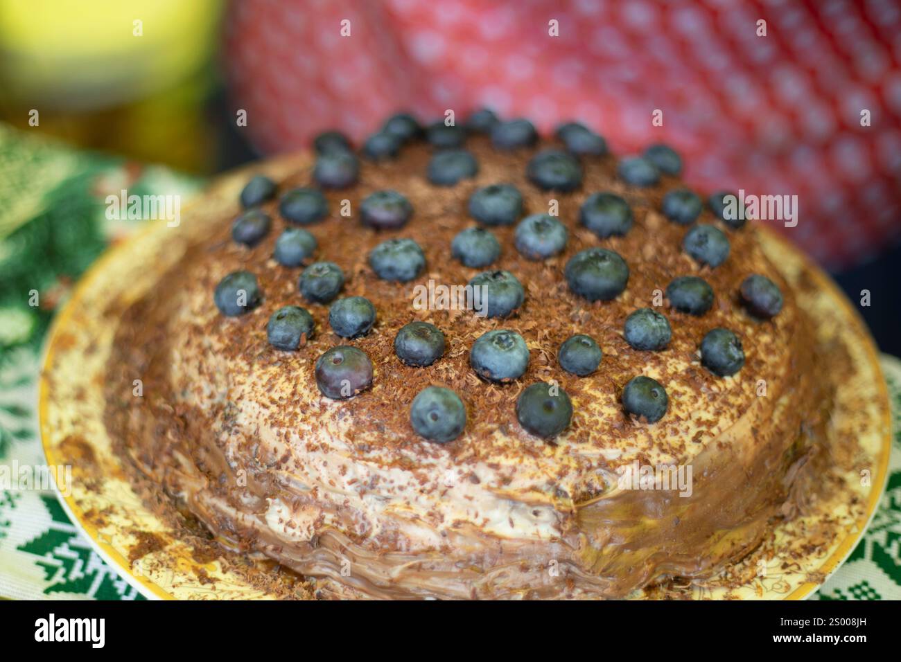 Una delizia gustosa. Dolce torta. Cottura in casa. Foto Stock