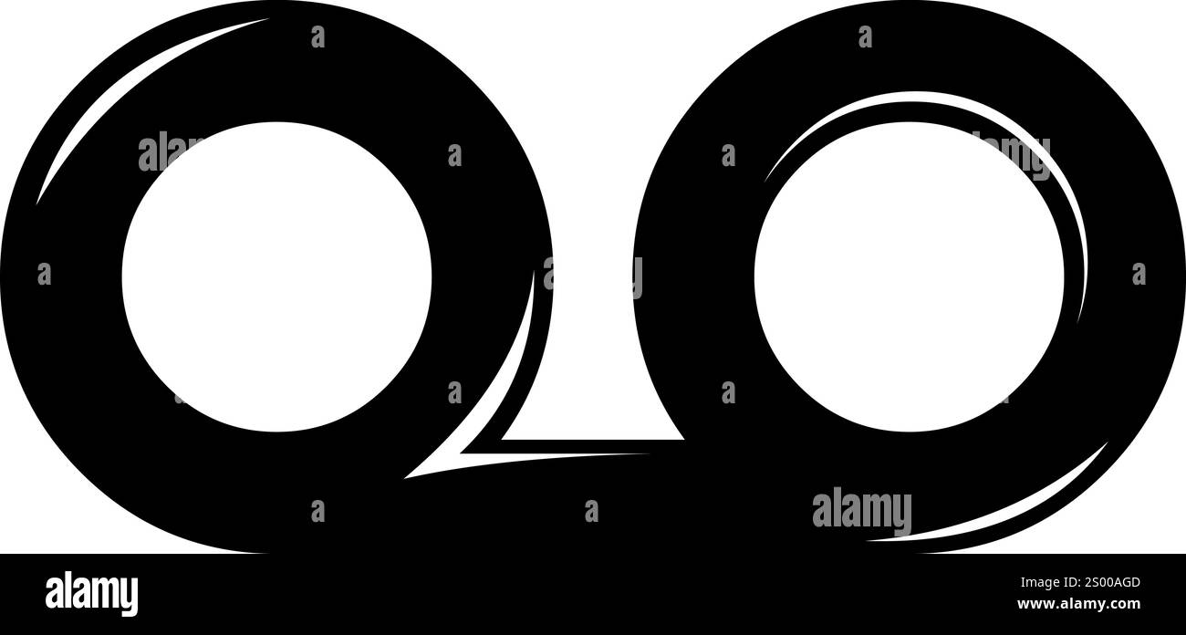 illustrazione vettoriale, simbolo in bianco e nero, messaggio vocale Illustrazione Vettoriale illustrazione vettoriale, simbolo in bianco e nero, messaggio vocale Illustrazione Vettoriale