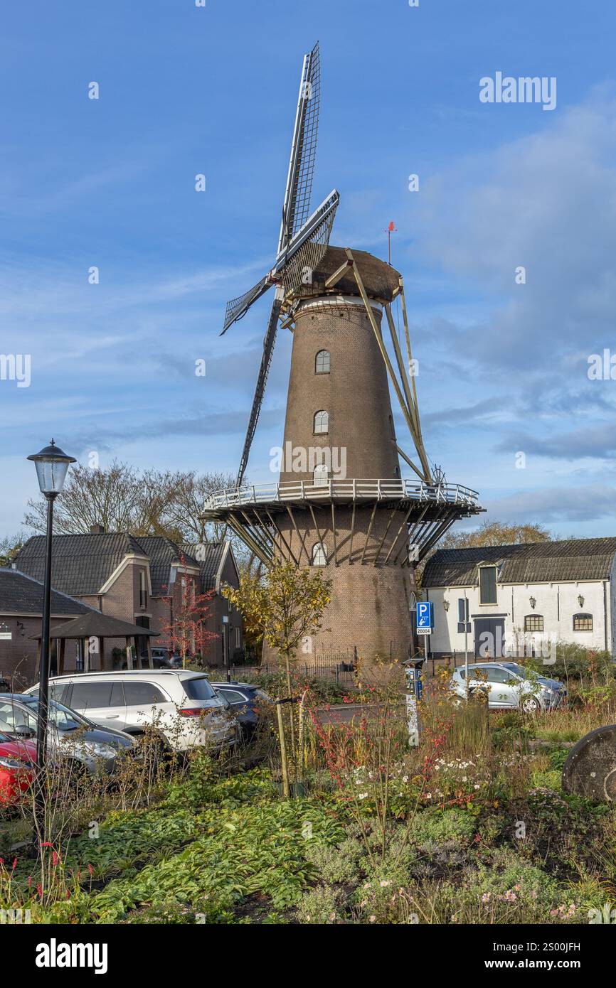 Culemborg Mill 'De Hoop' il mulino De Hoop è un mulino per affumicatura costruito nel 1854. Foto Stock