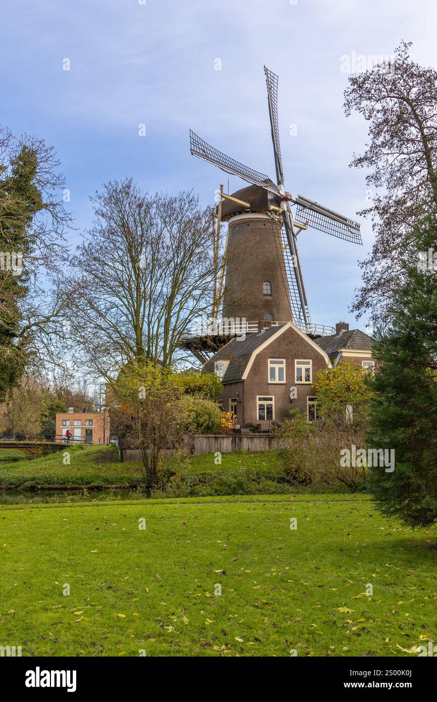 Culemborg Mill 'De Hoop' il mulino De Hoop è un mulino per affumicatura costruito nel 1854. Foto Stock
