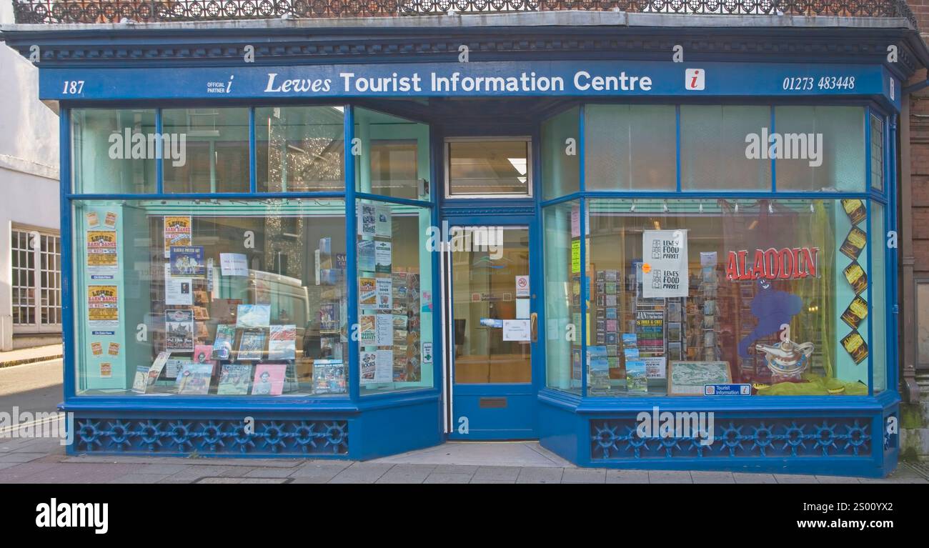 Lewes tourist information center east sussex Foto Stock