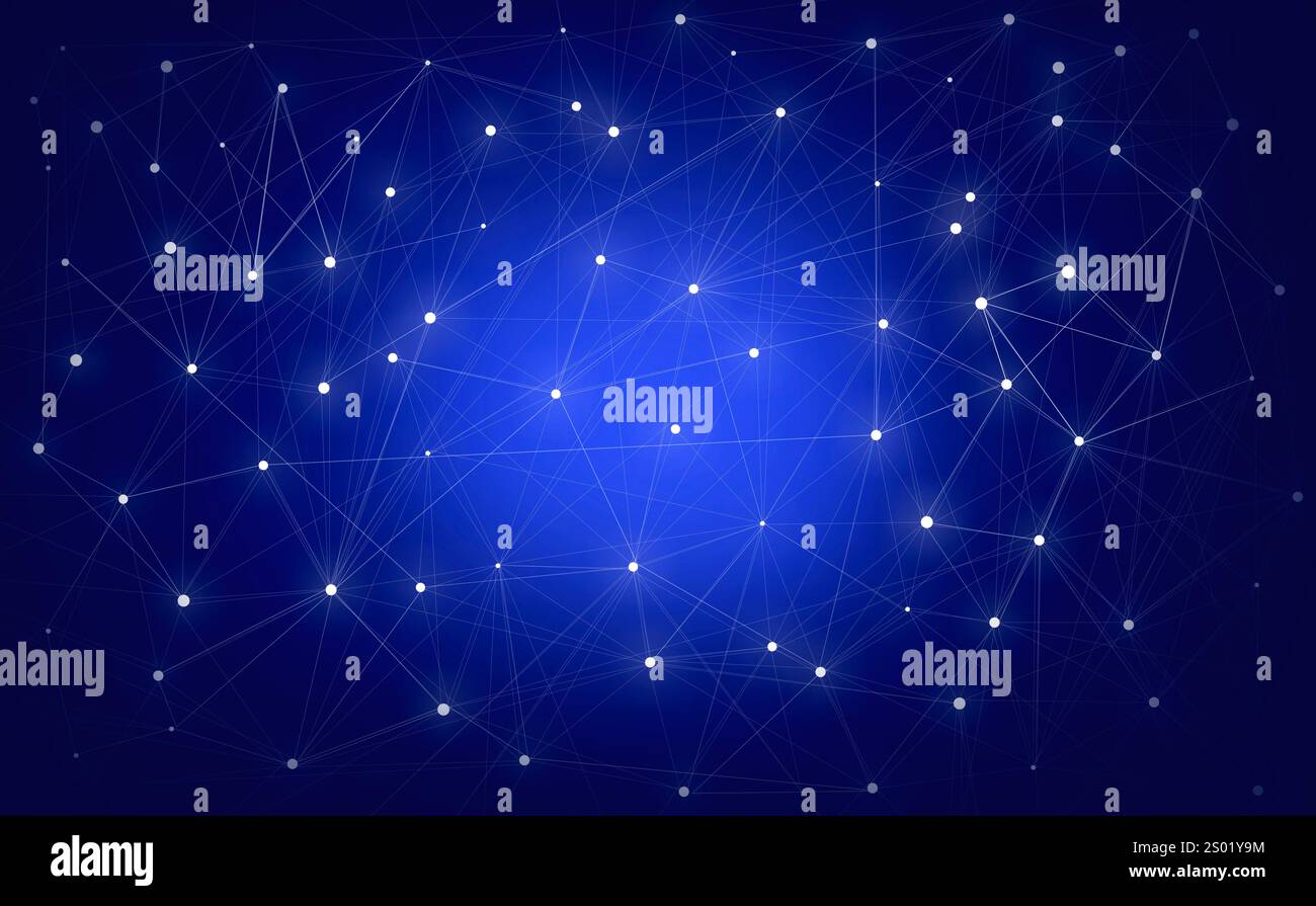 Legame molecolare luci rotte . Elementi del plesso triangolare . Foto Stock